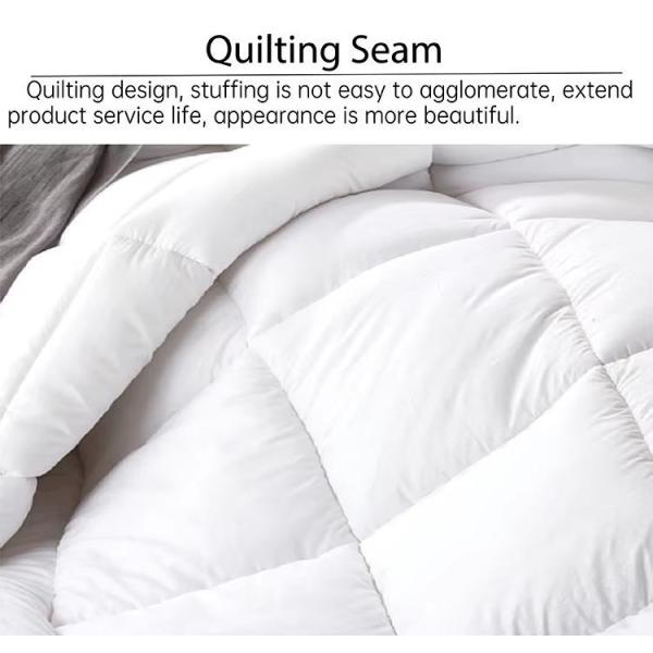 Luxury Cotton Fabric Hotel Duvet 90% White Duck Down Quilt