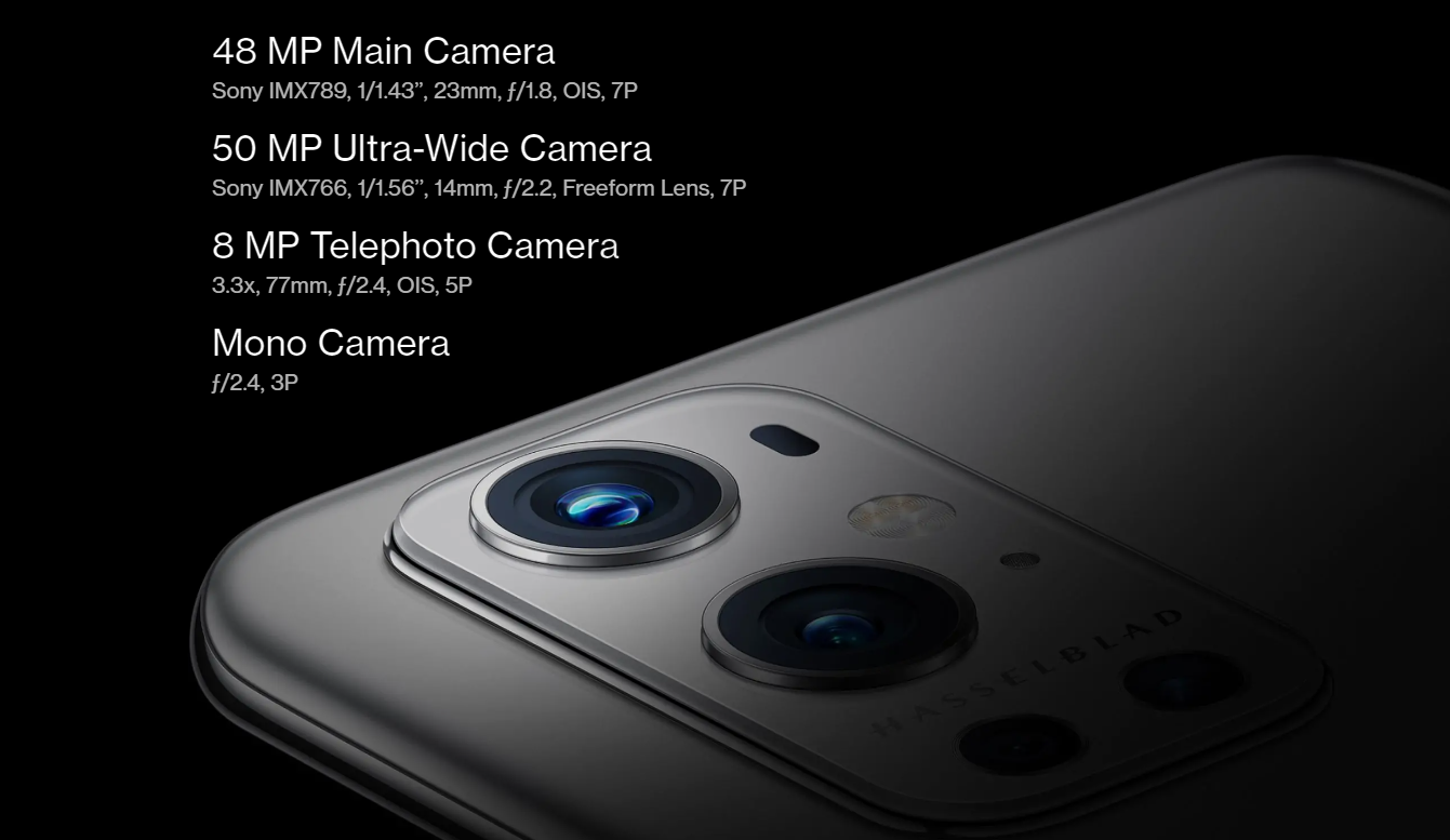 Global ROM Snapdragon 888 6.7'' 120Hz AMOLED 48MP Camera 8GB 256GB 65W Fast Charging NFC Oneplus 9 Pro Mobile Phone Sma