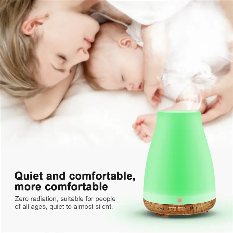Private Label Classic Ultrasonic 100ml Electric Mist Maker White PP Aroma Essential Oil Diffuser for Home Office Spa