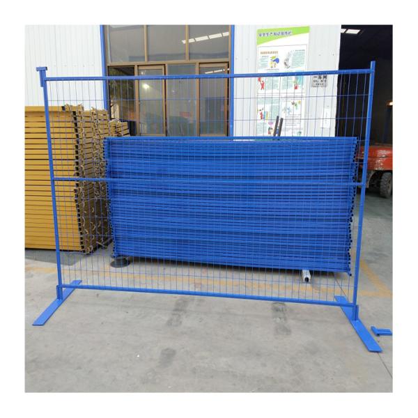 Powder Coated Steel Canada Construction Site 6 X10ft Temporary Fencing With Fence Gate