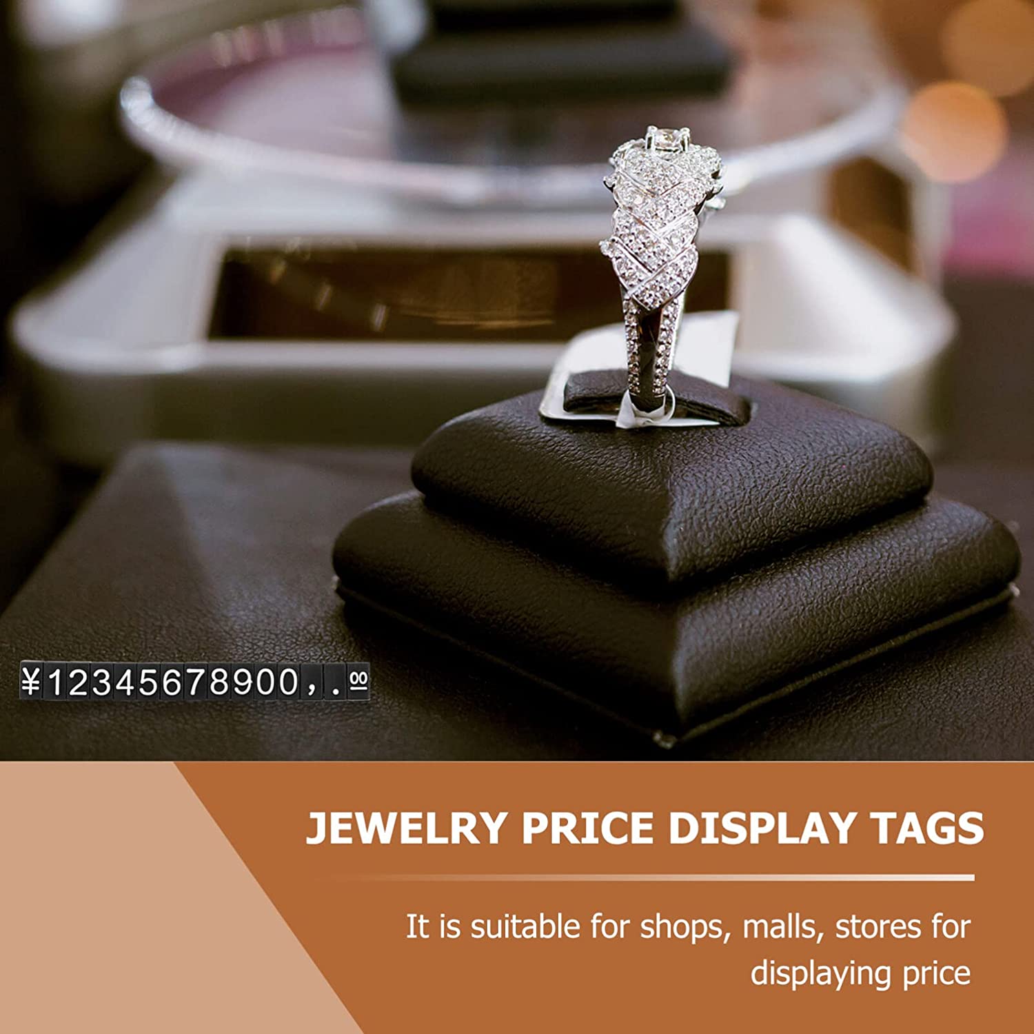 Small Assembly Block Display Rack Perfect for Organizing Tags in Jewelry Stores