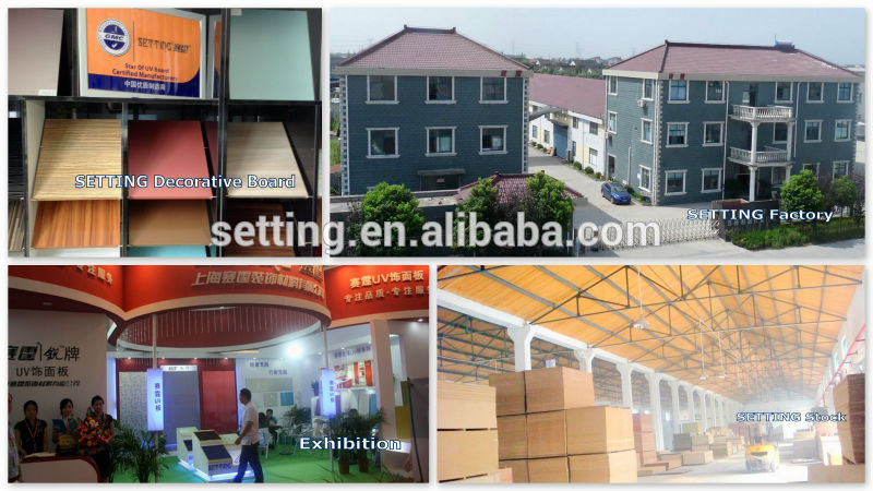 Double side Metal uv mdf board 1220*2440*18mm for industrial style furniture