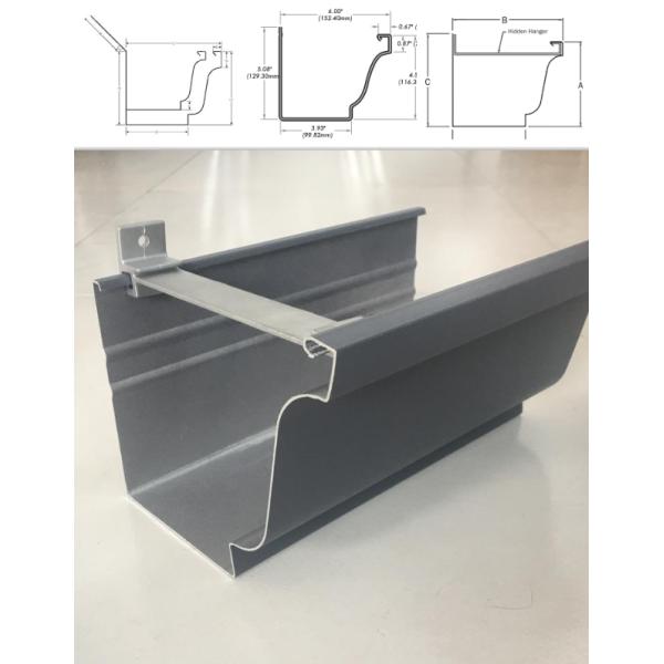 Building Material House Roofing Customizable Galvanized Hidden Rain Gutter