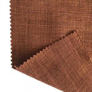China 100% Polyester Two Tone Imitation Linen Fabric for Customer Requirements on sale