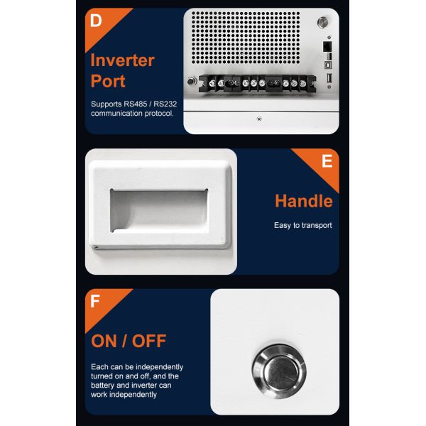 All In One Vertical StackedSolar Storage System Home Energy Storage 5KW Hybrid All in One Inveter