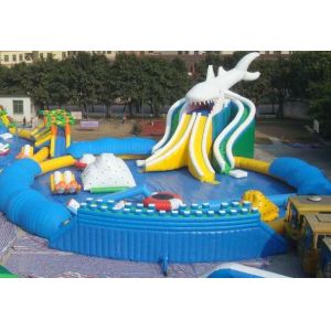 Quality Inflatable water park / inflatable pool park air tight pvc tarpaulin wholesale