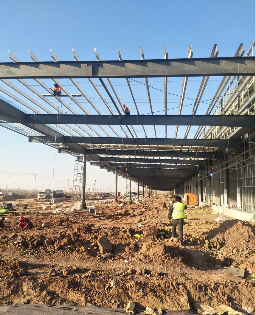 Low Carbon Steel Structure Hangar Q235B Q345B Prefabricated Building