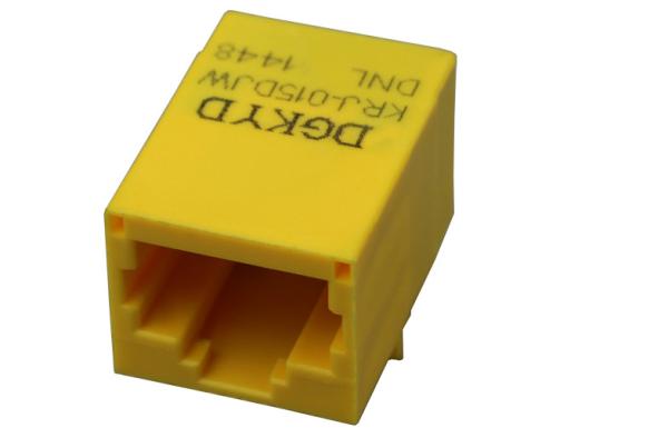 KRJ-015DJWDNL Unshielded Rj45 Internet Connection 10 / 100 Megabit , Yellow