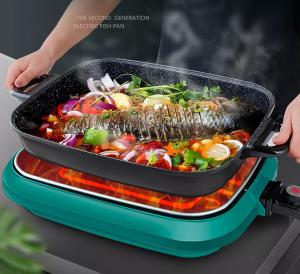 China 7L Electric Hot Pot Steamboat Shabu Shabu Cookware With Power Control on sale