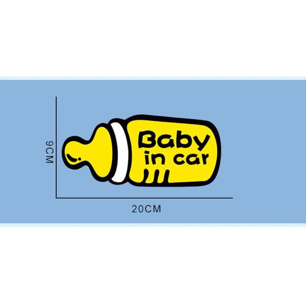 Customized Warning Kiss Cut Stickers Decals For Car Window Baby In Car