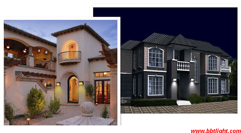 Long lifespan outdoor led wall pack light high lumens 3 years warranty