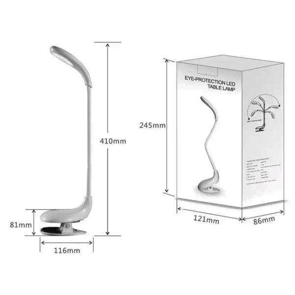 Eye Protection Dimmable LED Desk Lamp , Warm Light LED Bedside Reading Lamp