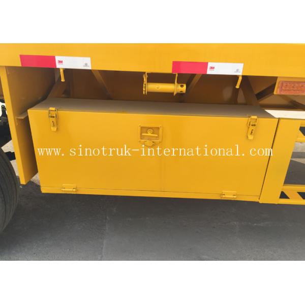 30 Ton Loading Three Axle Flatbed Trailer Carrying Bulk Cargo