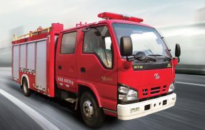 Quality Isuzu Mini Water Tank Fire Truck 2000L Capacity Red Color For Emergency Rescue wholesale