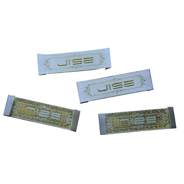 White 50D - 70D Woven Garment Labels Customized With Washable