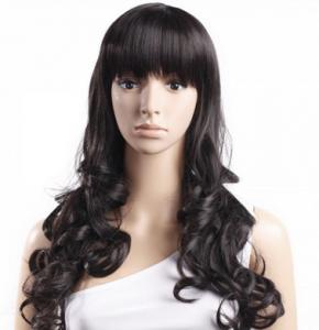 Quality Black Body Wave High Temperature Fiber Wig For Women Extra Long wholesale