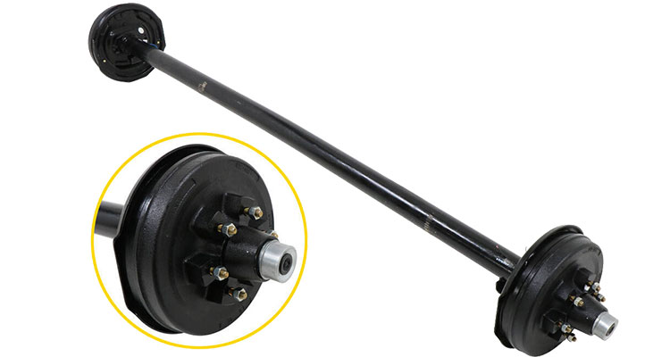 Max Speed 90 km/h 5k 5.2k 5200 lb 5000 lb Trailer Axle with Electric Brakes Customized