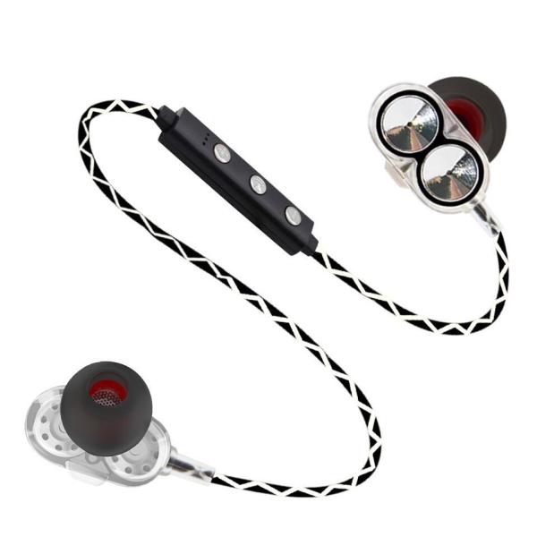 Made in China Dual Dynamic speakers premium quality bt wireless earphone with microphone and volume handsfree function