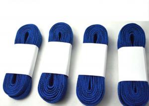 Quality Fashionable Blue Hockey Skate Laces With Tight Moulded Tips Waxed Material wholesale