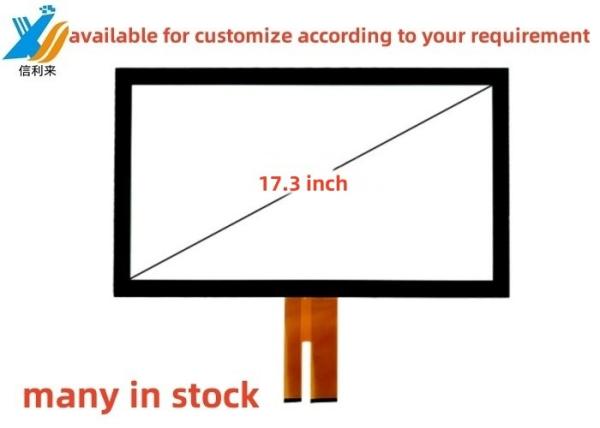 Cheap 17.3" Multi touch projected capacitive (PCAP) GG touch screen panel AR AG waterproof oilproof pen touch glove touch Tft LCD Display LED Monitor customized for industrial tablet pc Treadmill education for sale