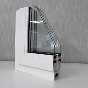 Quality GKBM 62 Series UPVC Sliding Window Profiles Structural Components wholesale