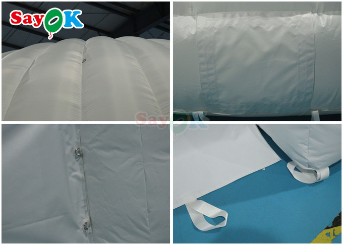 PVC Tarpaulin Led Inflatable Dome Tents For Outdoor Party Event