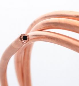 China Wednesbury Microbore Copper Pipe Coil 10mm X 10m Of Tubing Cold Tap on sale