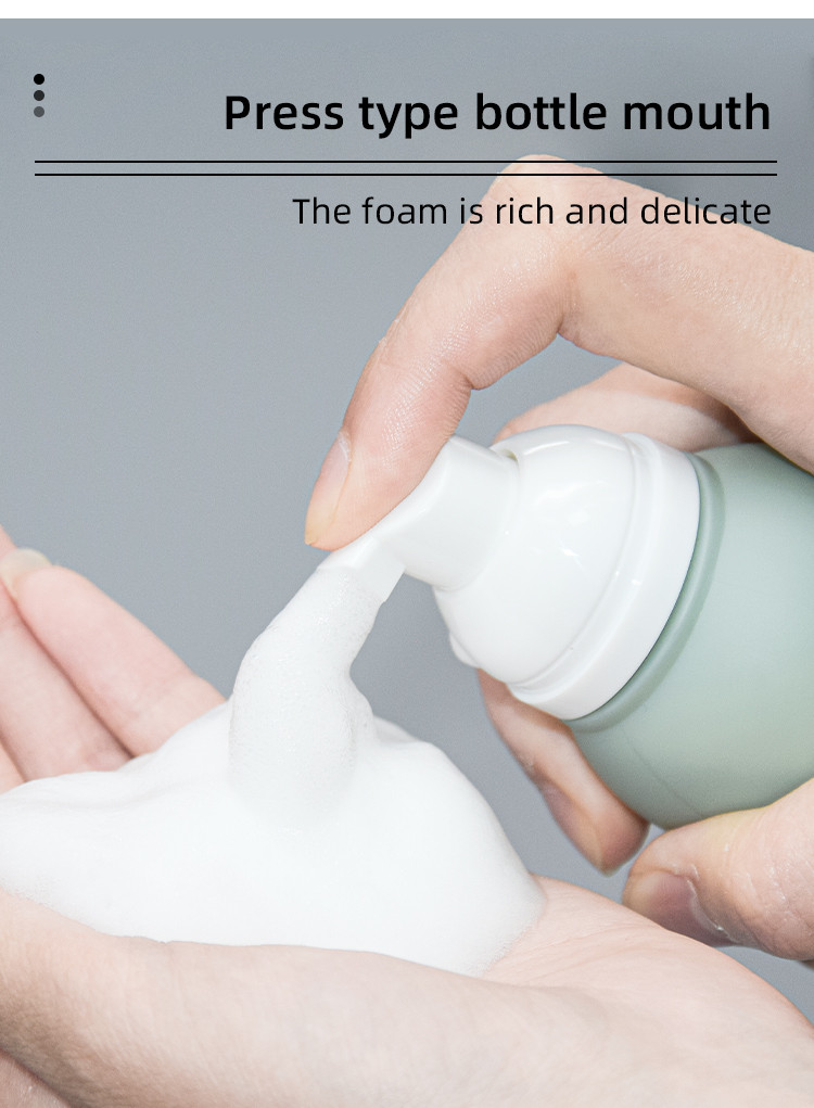 50ml/100ml Customized Color And Customized Logo HDPE Foam Pump Bottle Skin Care Packaging UKF19