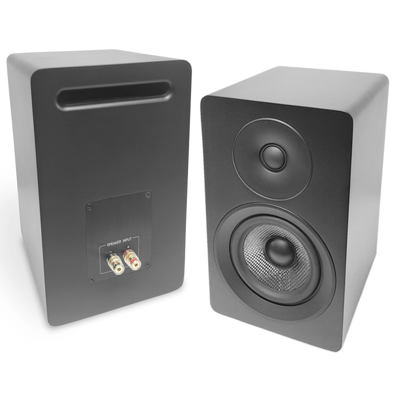 Compact 2 Way Bookshelf Speakers 4 Inch Surround Sound Woofer Speakers For Home Theater