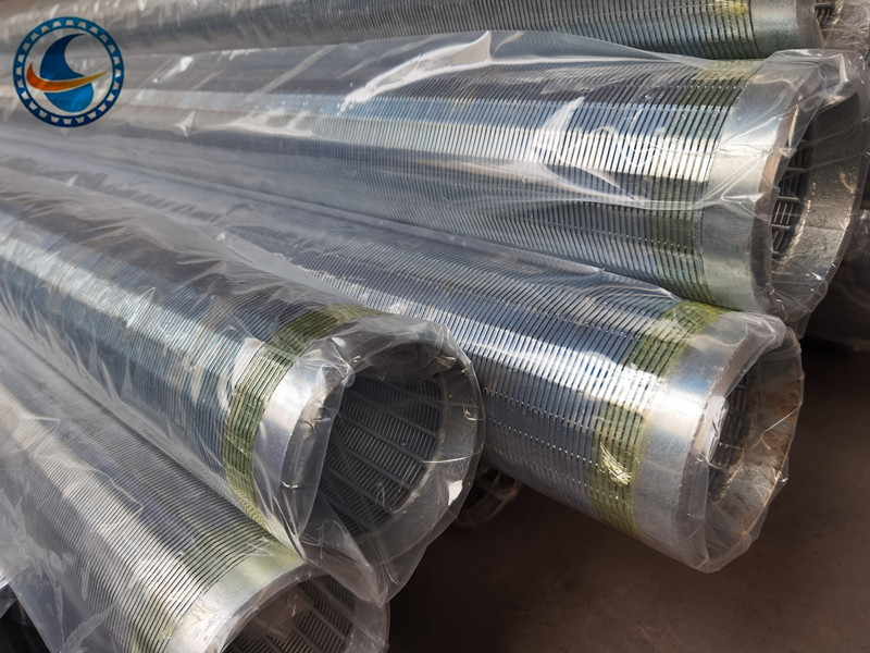 3-1/2" Slot 20 V Wire Screen Pipe Low Carbon Galvanized