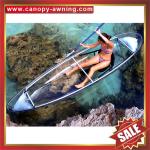 beautiful seeing through transparent clear crystal PC polycarbonate canoe kayak