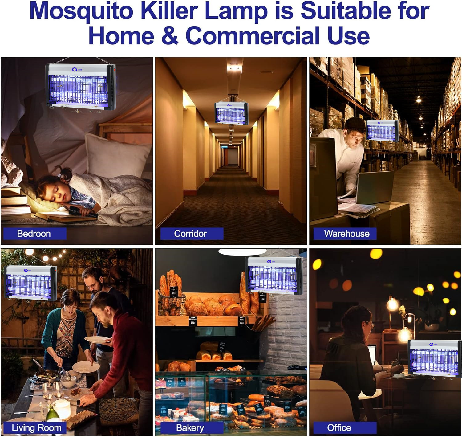 JZ 20W 30W 40W UV Light Aluminum Alloy Anti Mosquito Lamp Flies Moths Catcher Flying Insect Killer Machine for Indoor Using