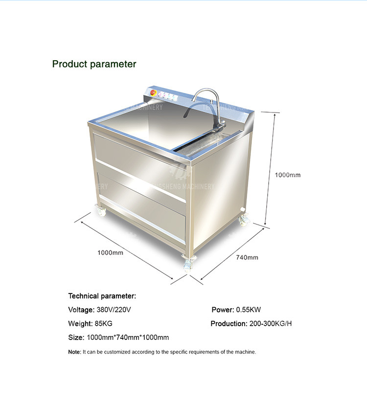 85KG Manufacturers independent research and development of small vegetable washing machine cleaning sand machine