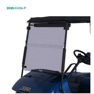 Quality Fold Down Impact Resistant Acrylic Golf Cart Split Windshield wholesale