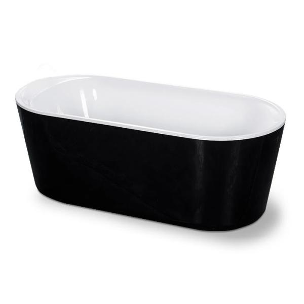 cUPC one piece black freestanding acrylic tubs,freestanding bath,luxury bathtubs
