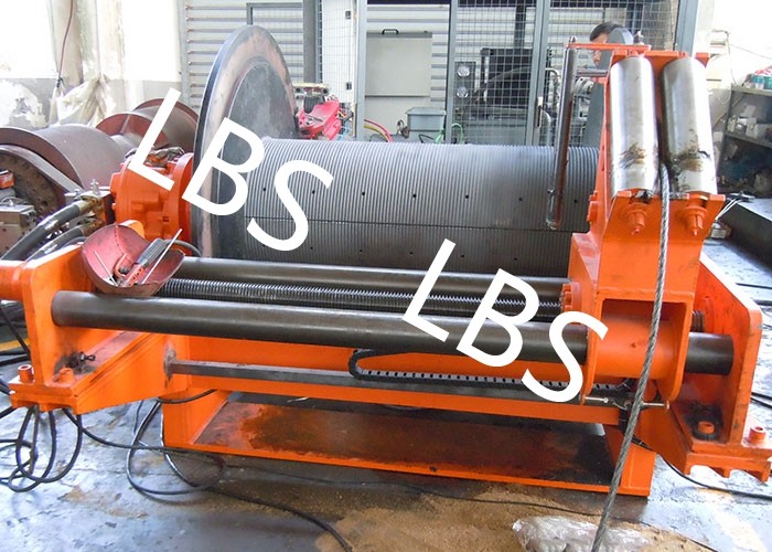 Hydraulic Tugger Hoist And Tugger Winch With Spooling Device 10 Ton Pull Force