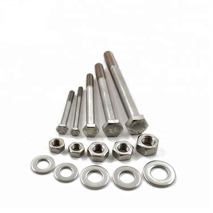 UNS N06600 Inconel 600 Nickel Alloy Steel Hex Bolts And Nuts