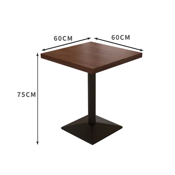 Solid Wood Dining Table Cafeteria Restaurant bar Cafe Commercial Rattan Tables and Chairs