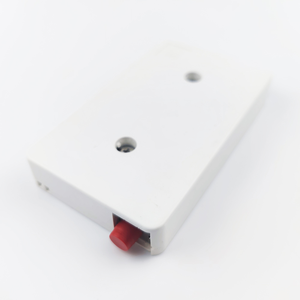 2 Cores UPC Plastic Fiber Optic Faceplate Socket Panel for FTTH Network in White/Gray