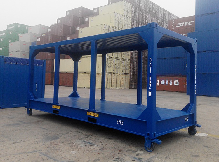 Convenient and Mobile 20ft Modified Shipping Container Frames with Corten Steel or Galvanized Material
