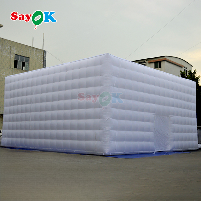 Waterproof Oxford Cloth Large LED Light Inflatable Party Event Tent For 200 People