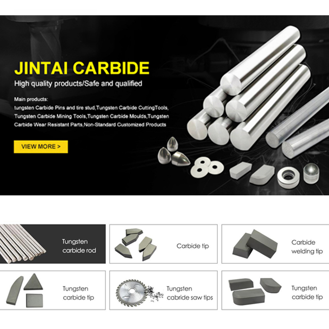 Stone Crusher Parts Tungsten Carbide Bar Rotor Tip For Impact Crusher