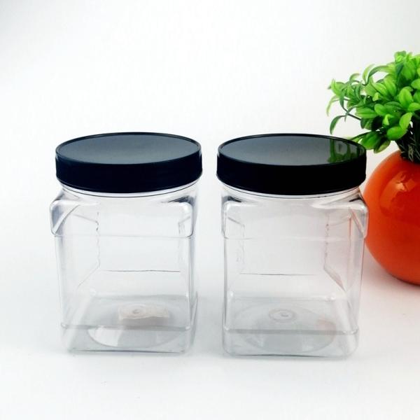 Shatterproof Kitchen Countertop 500ml Plastic Food Jars