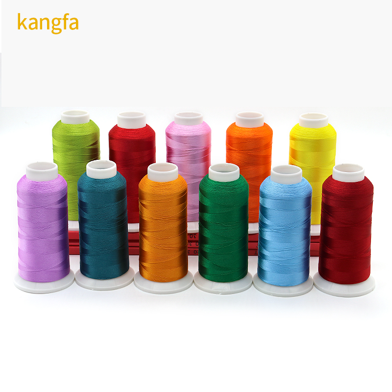 Low Shrinkage 120D/2 Yarn Count 100% Polyester Thread for Embroidery Machine 4000 Yard