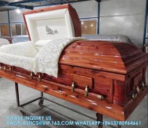 Quality Solid Wood Caskets Wood Veneer MDF Caskets Cardboard Caskets European Coffins Cremation Caskets Metal Caskets wholesale