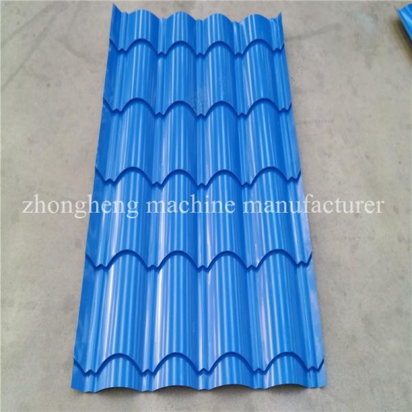 Hydraulic Wave Roof Glazed Tile Roll Forming Machine / Roll Form Equipment