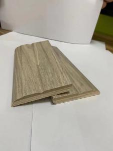 China PVC Film Coated Solid Wood Skirting Non Toxic Fireproof on sale