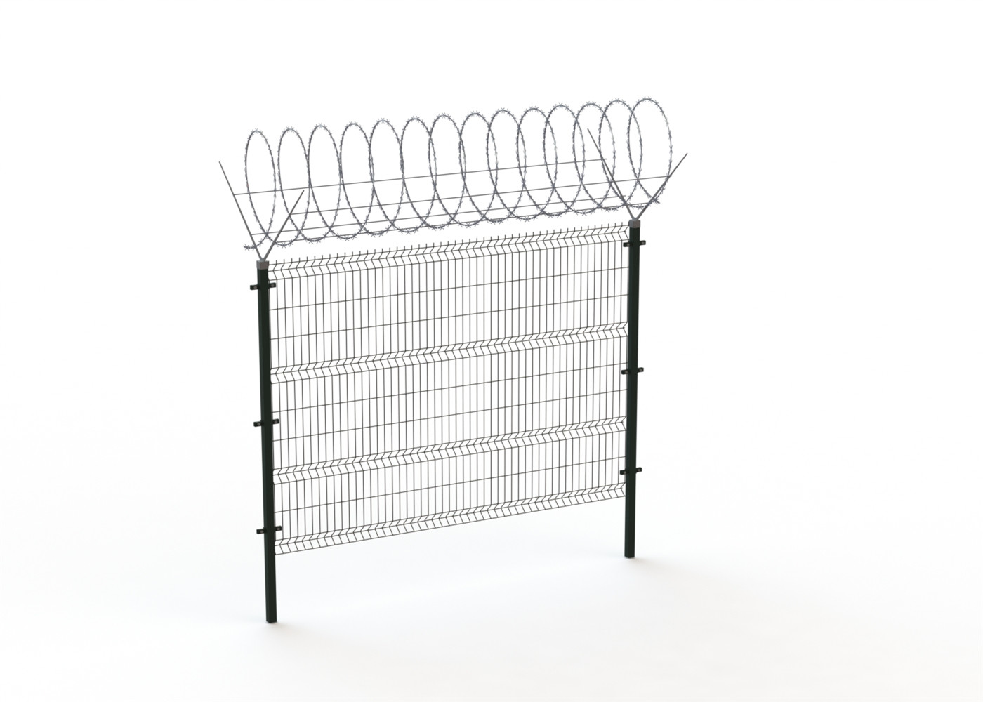 Made in china Carbon Steel barbed airport wire mesh fence for sale factory