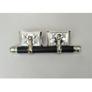 Quality Moulded Coffin Hardware / Casket Handles Wholesale Silver And Black wholesale