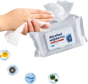 China Alcohol Alcohol Wet Wipes Antibacterial Antiseptic For Killing 99.99% Virus on sale
